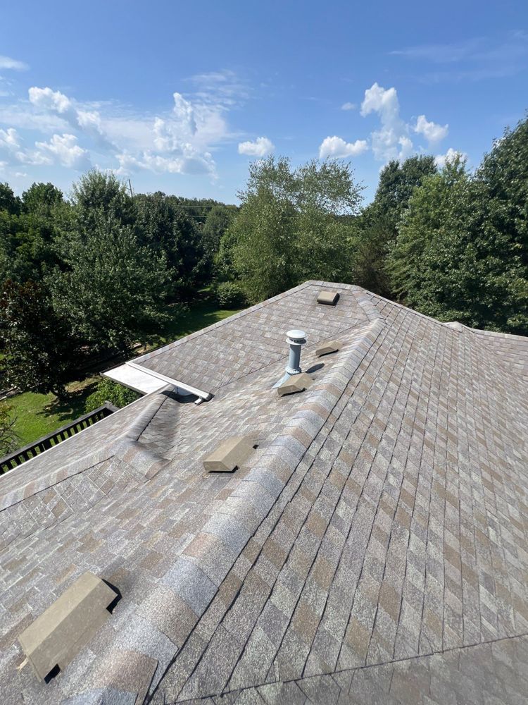 Shingle roof inspection on a Nixa, MO home